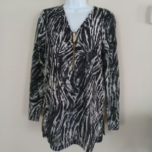 Zippered Detailed Tunic